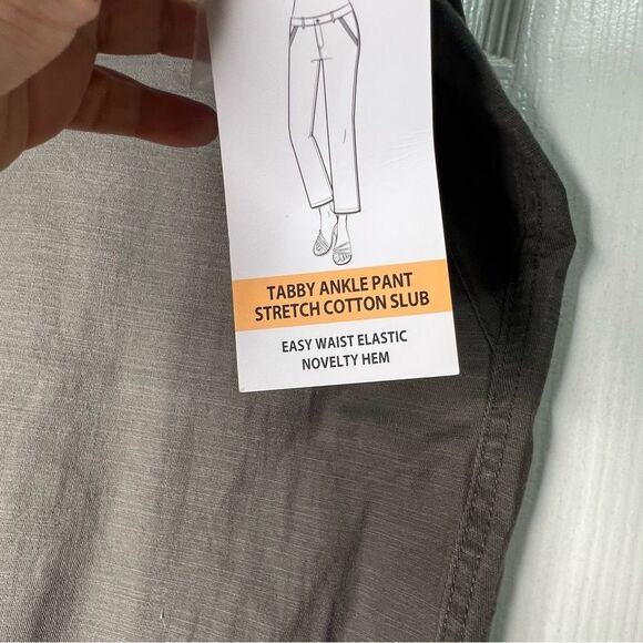 New! Intro Love the Fit Tabby Ankle Waist Elastic Green Women’s Pants Sz 20W - Picture 9 of 11